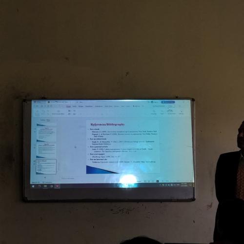 Collaborative guest lecture National and International